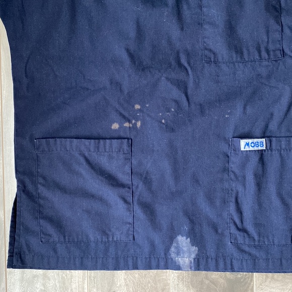 Women’s Mobb Scrub Top- navy blue - Picture 4 of 7